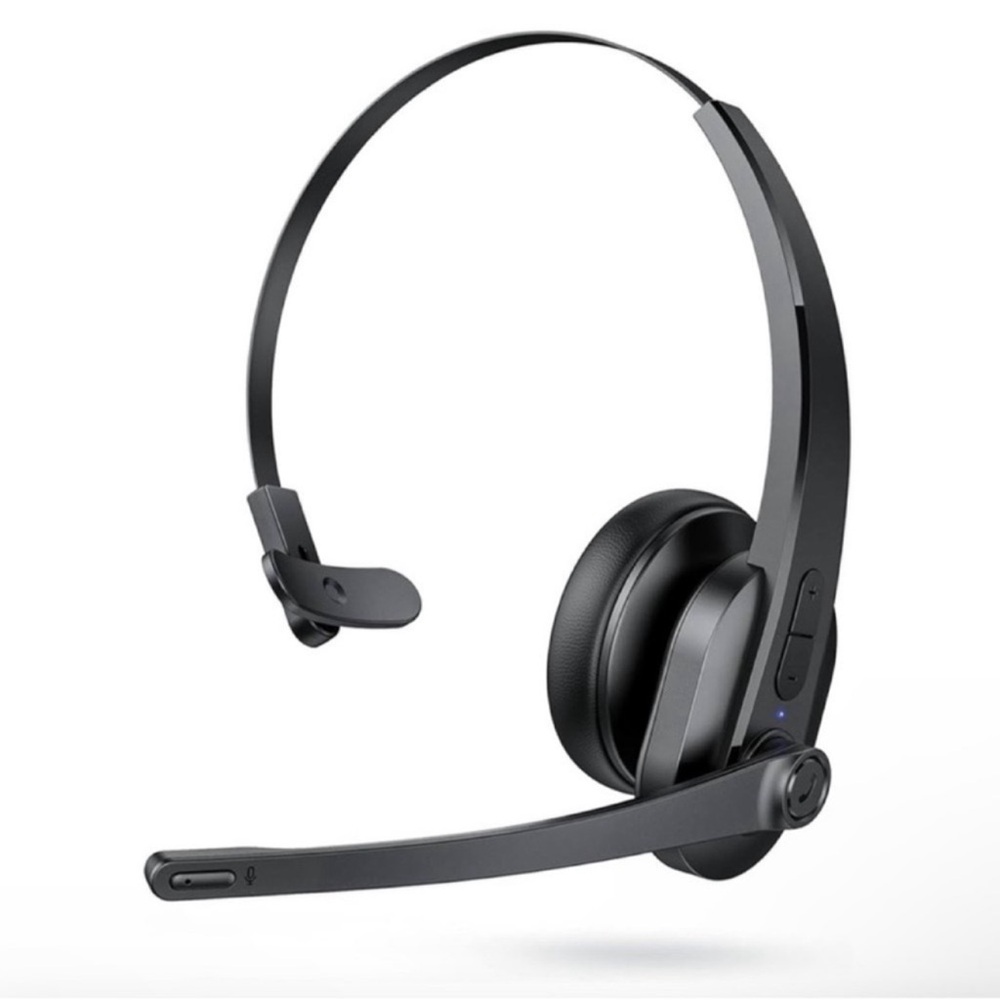 Thauker Bluetooth Headset with Microphone, Mute Button, Noise Cancelling